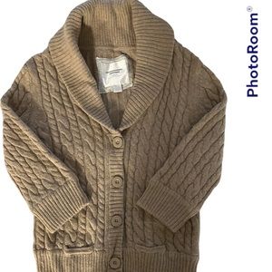 Tan American Eagle Cardigan sweater L